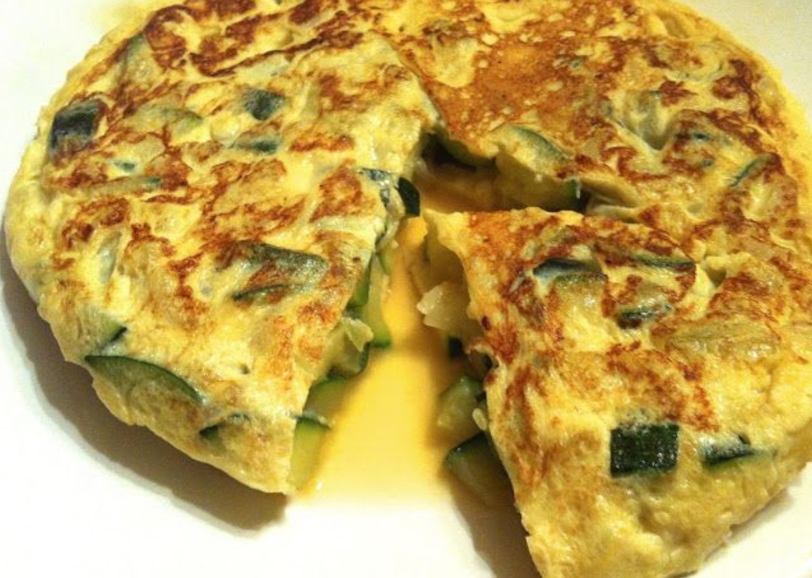 Tortilla con calabacín